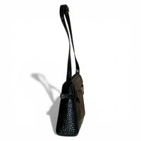 Saint Laurent - Women's Manhattan Croc Leather Medium Bag