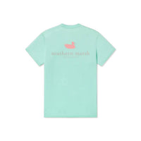 Southern Marsh Men's Seawash Short Sleeve Tee in bimini green - men's t-shirt