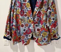 FOIL Whistle And Flute Blazer in floral - women's jacket - detail view