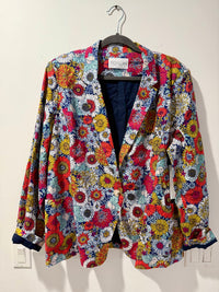 FOIL Whistle And Flute Blazer in floral - women's jacket - alternate view