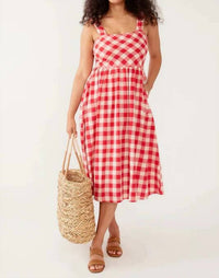 Mata Traders - Nikita Wide Strap Midi Dress