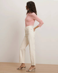 Veronica Beard - Leah Mid Rise Straight Leg Jeans
