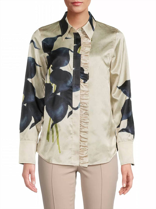 Hope For Flowers - Frilled Button Down Top