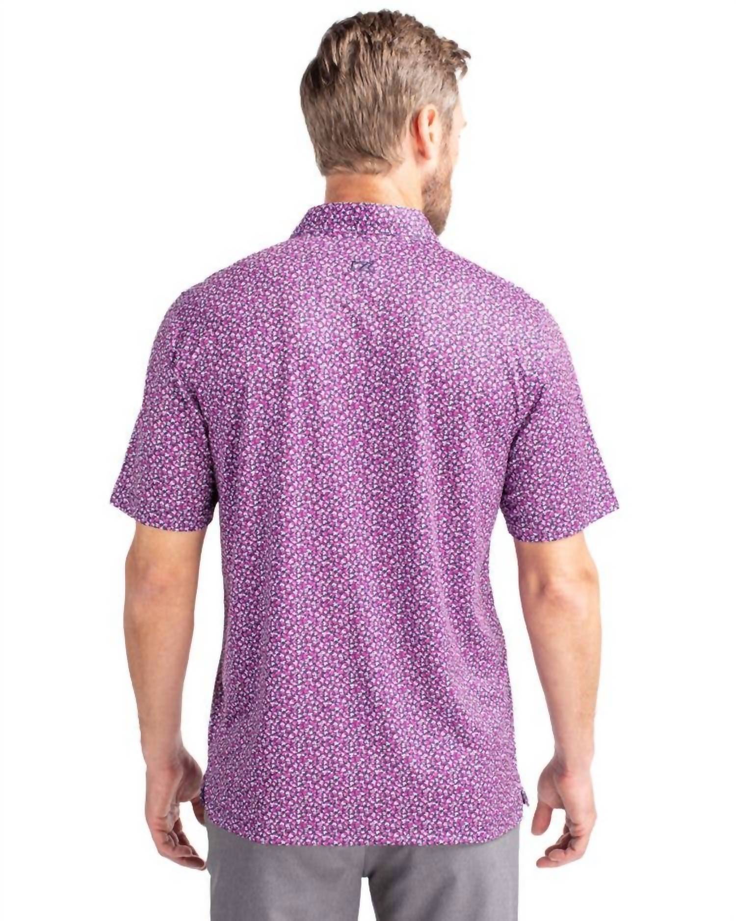 Cutter & Buck - Pike Magnolia Print Stretch Polo