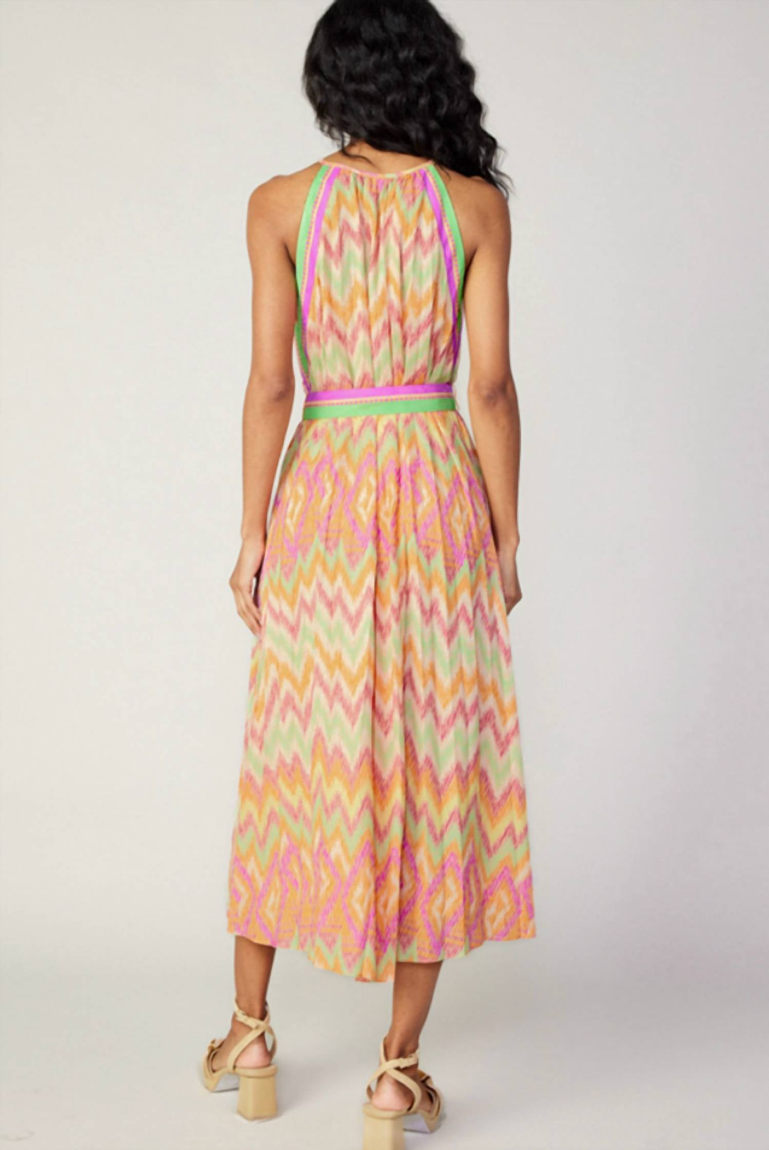 Current Air - Printed Halter Dress