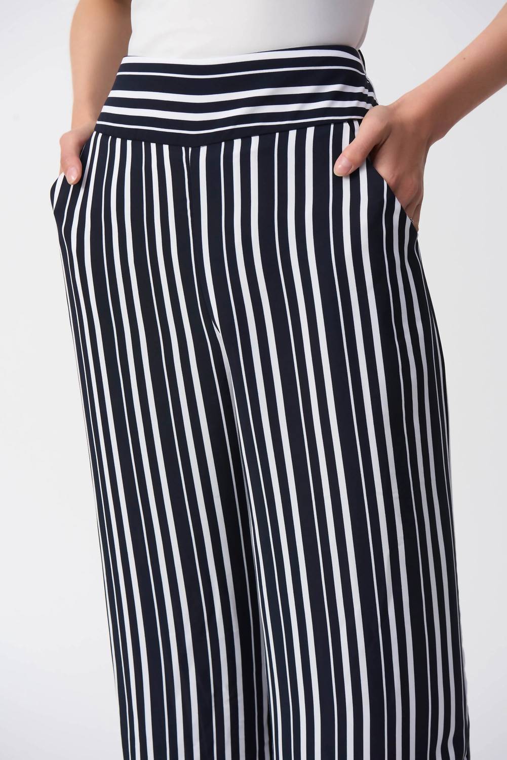 Joseph Ribkoff - Striped Culotte Pants