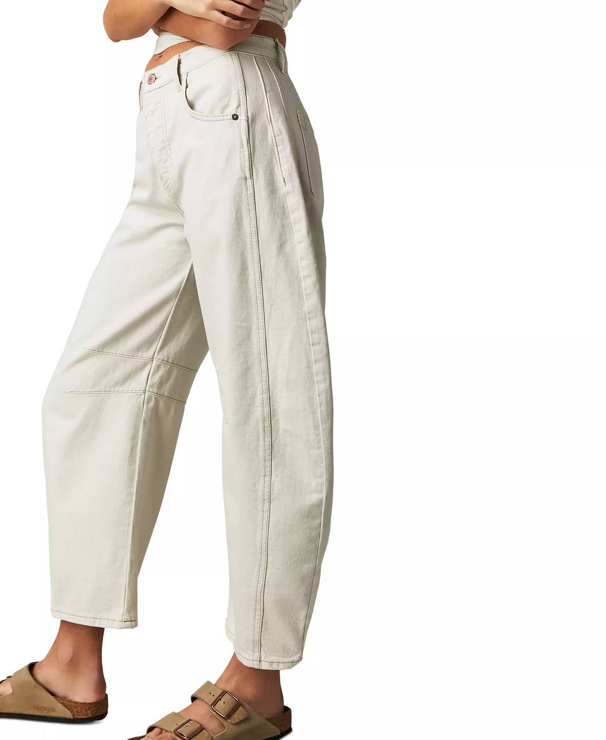 Free People - Good Luck Mid-Rise Barrel Jeans