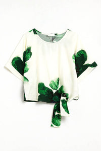 Q2 - Tropical Bloom Tie Waist Top