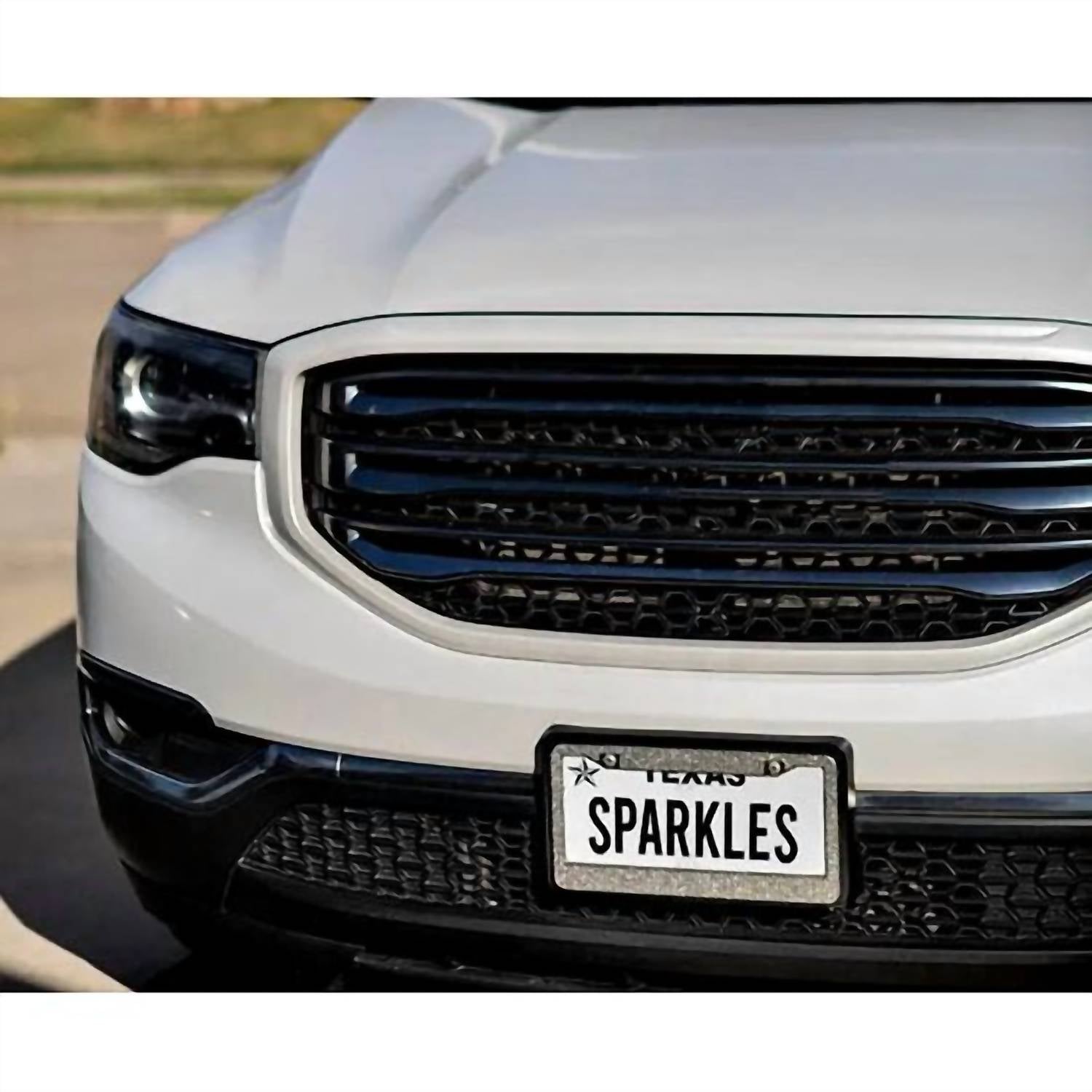 Sparkles Home - 2 Set Double Bling Rhinestone License Plate Frames