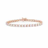 Diana M Jewels - Women's Round Lab-Grown Diamond Tennis Bracelet (5.00 Ct) - Statement