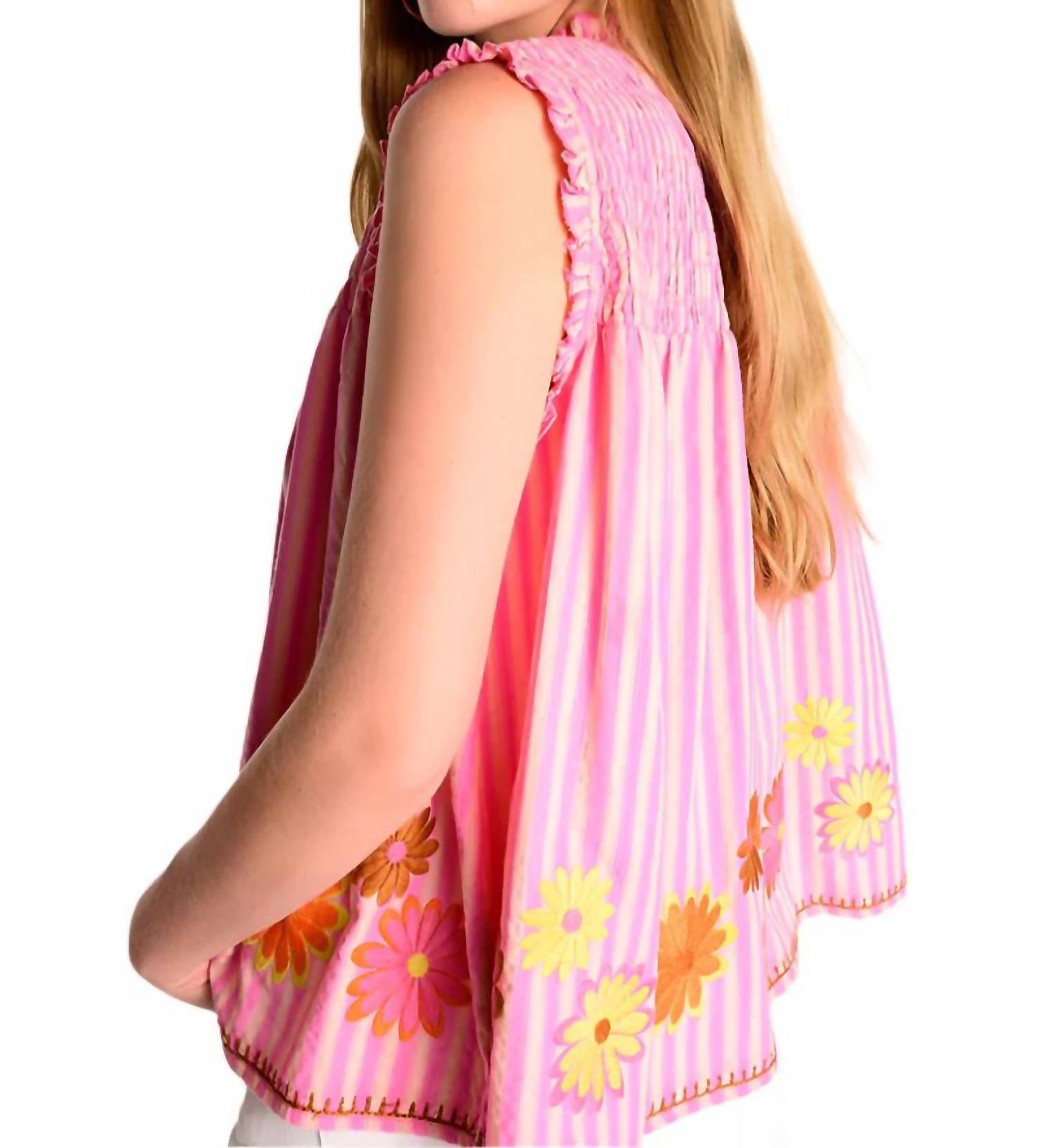 Ivy Jane - Candy Striped Daisy Top