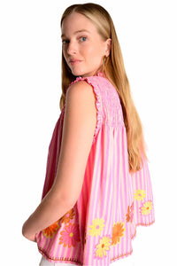 Ivy Jane - Candy Striped Daisy Top