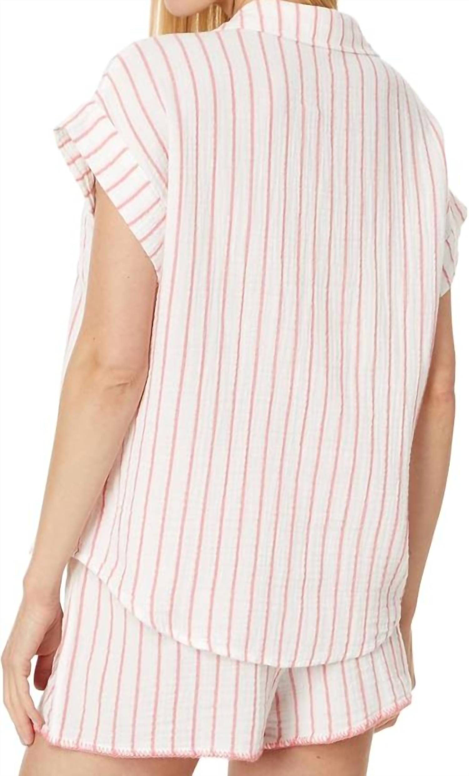 Pj Salvage - Live In The Moment Stripe Pajama Set