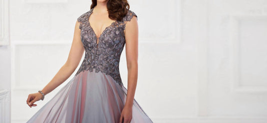 Montage By Mon Cheri - Cameron Blake Two-tone Dress