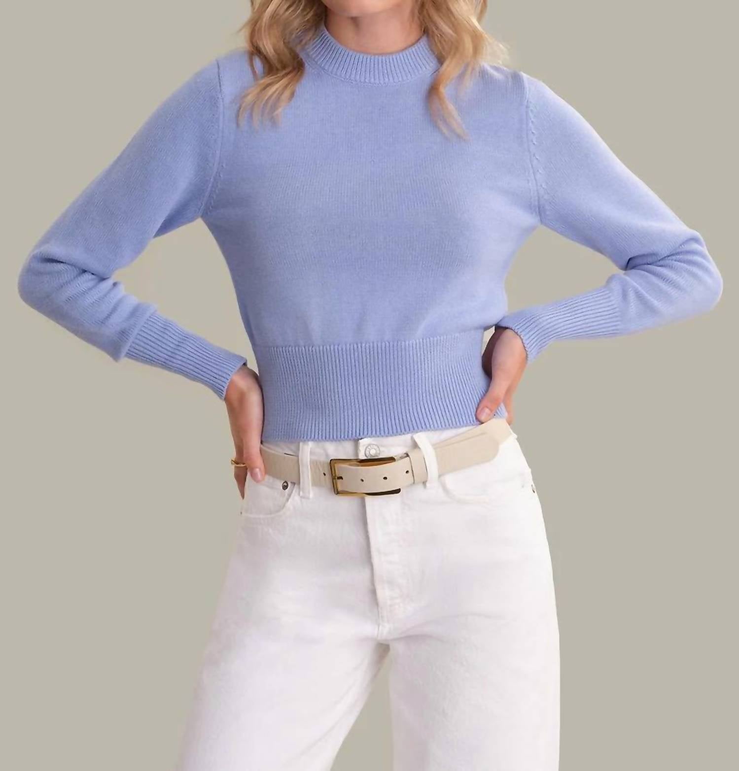 525 America - Adeline Cropped Cotton Sweater