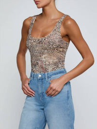 L'Agence - Kalea Scoop Neck Tank Bodysuit