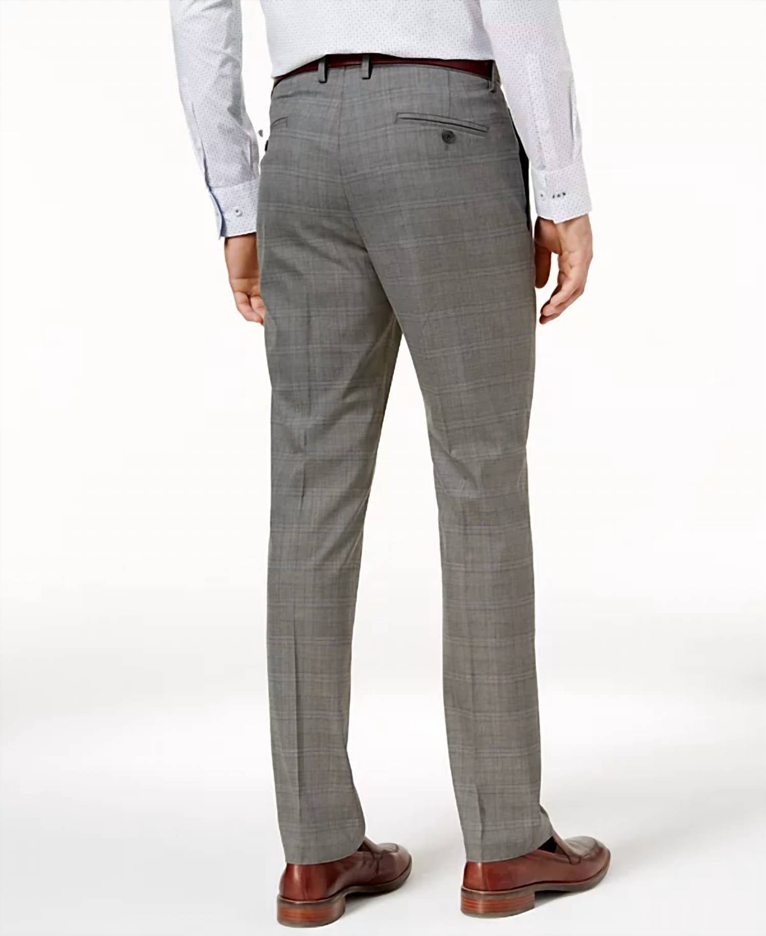 Kenneth Cole Reaction - Stretch Fit Plaid Dress Pants