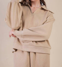 Very J - Textured Casual Comfy Set