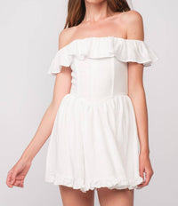 Sky To Moon - Off The Shoulder Mini Dress