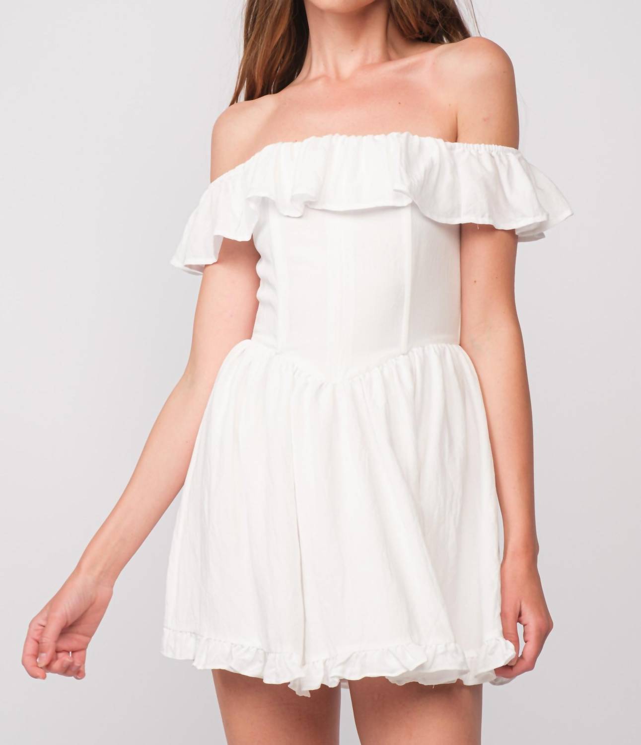 Sky To Moon - Off The Shoulder Mini Dress