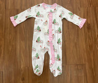 Lulu Bebe - Girl's Hippo Footies One Piece
