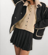 Klesis - Reversible Sherpa Suede Contrast Jacket