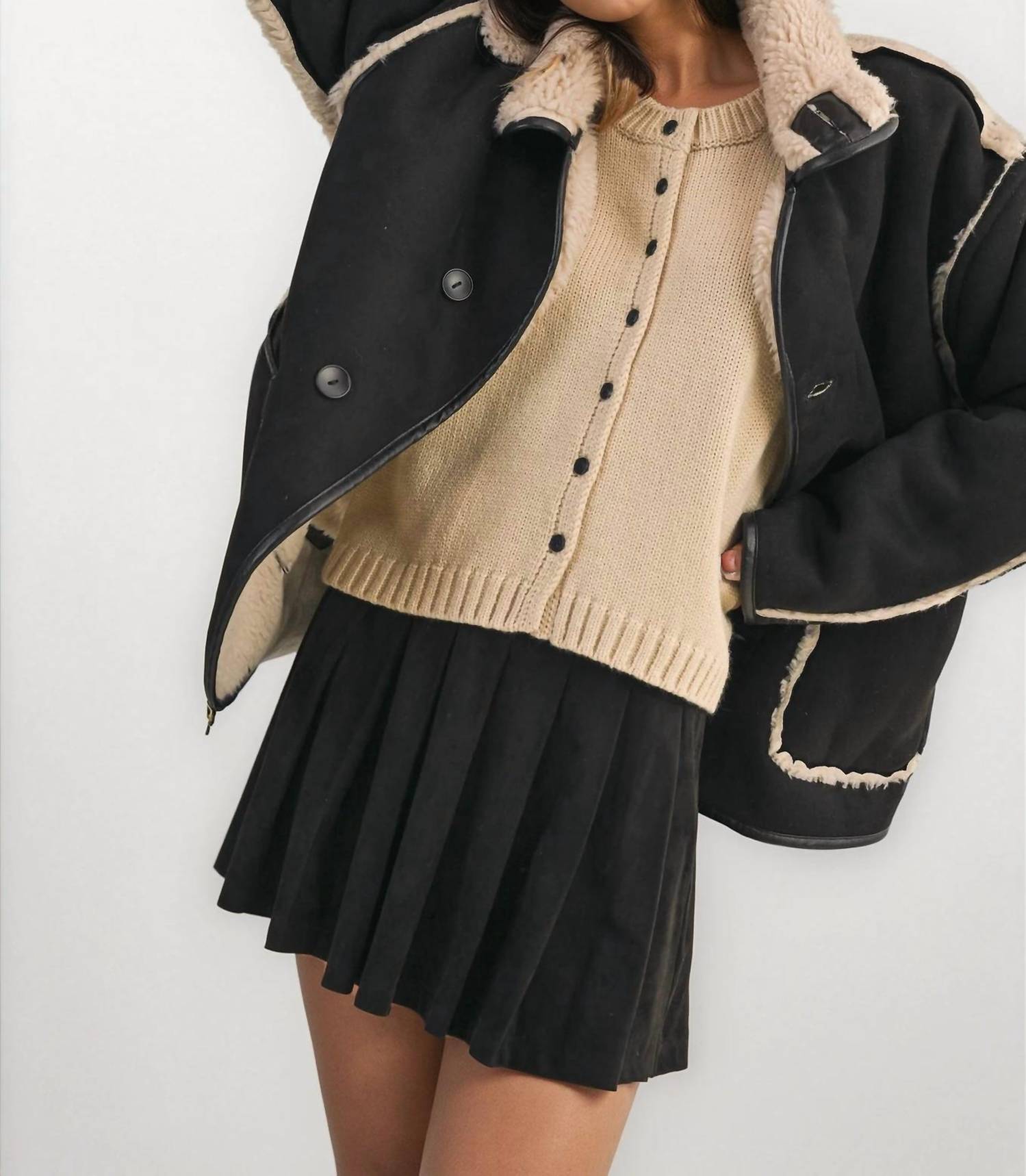 Klesis - Reversible Sherpa Suede Contrast Jacket