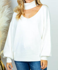 White Birch - Slice of Heaven Cutout Sweater