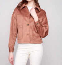 Charlie B - Short Faux Suede Jacket