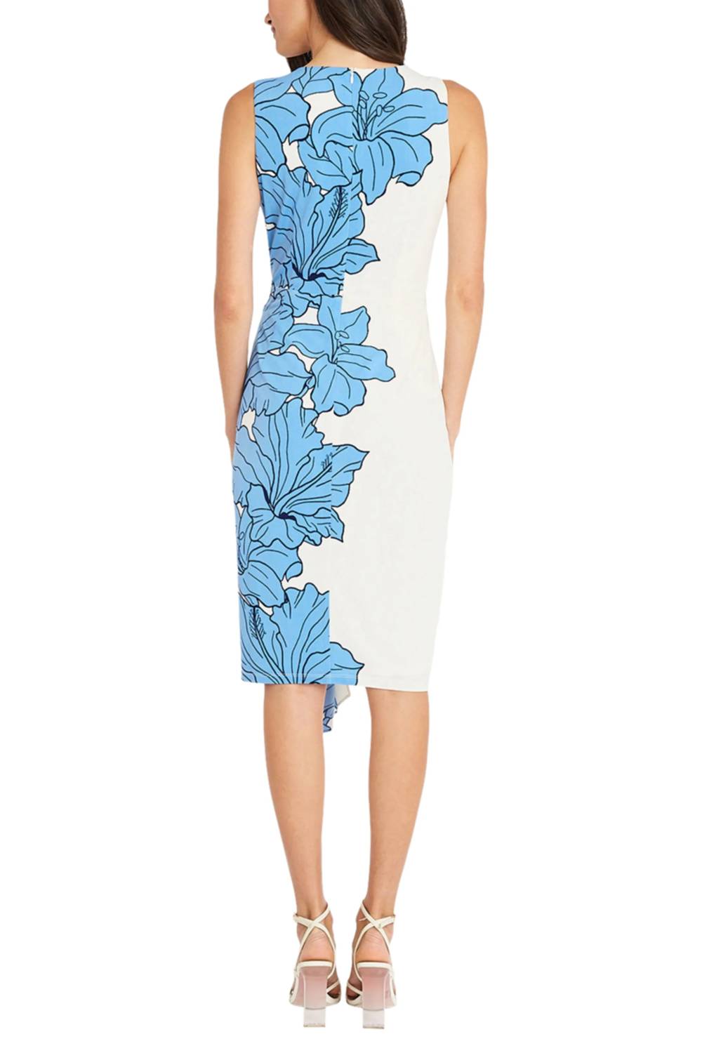 Maggy London - Sleeveless Floral Contrast Dress