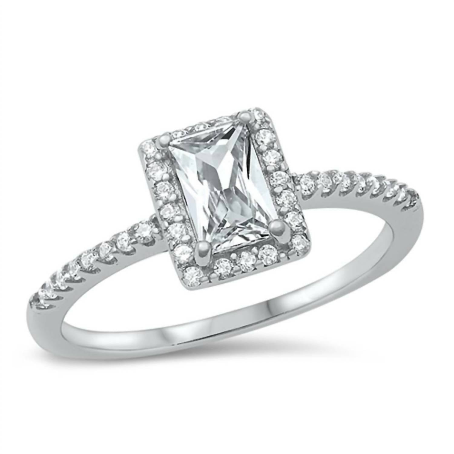 Starlette Women's Radiance Engagement Ring in silver - women's jewelry