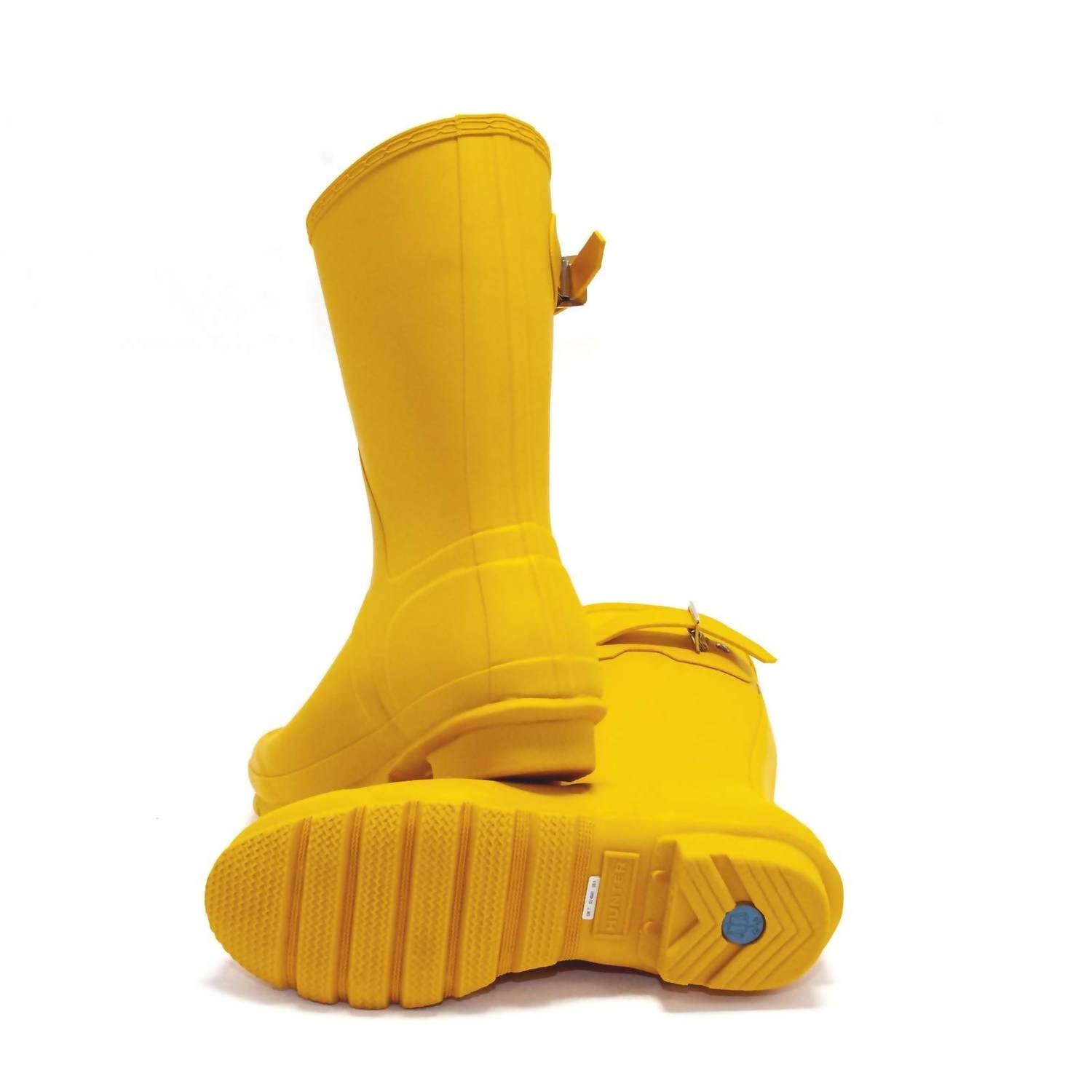 HUNTER Women's Original Short Rain Boot in yellow - women's shoe - view 7
