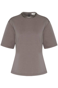 Soaked In Luxury - Magana Glitter Short Sleeves Blouse