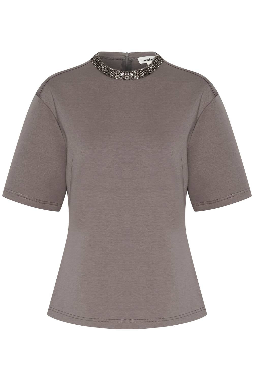 Soaked In Luxury - Magana Glitter Short Sleeves Blouse