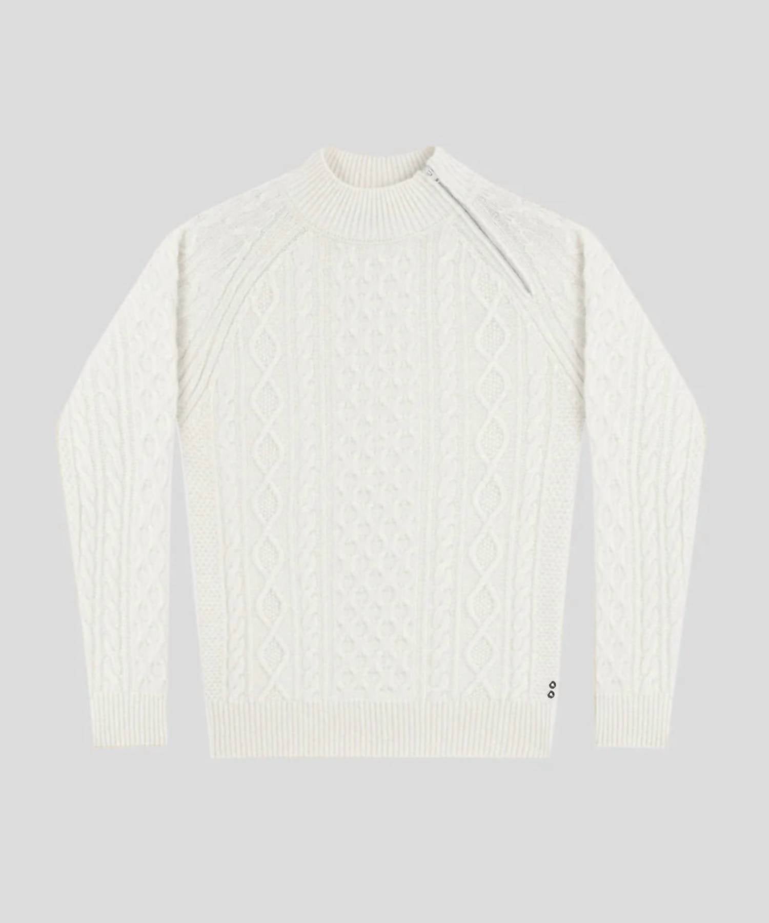 Ron Dorff Wool Cashmere Telemark Sweater in off white - men's sweater - view 4