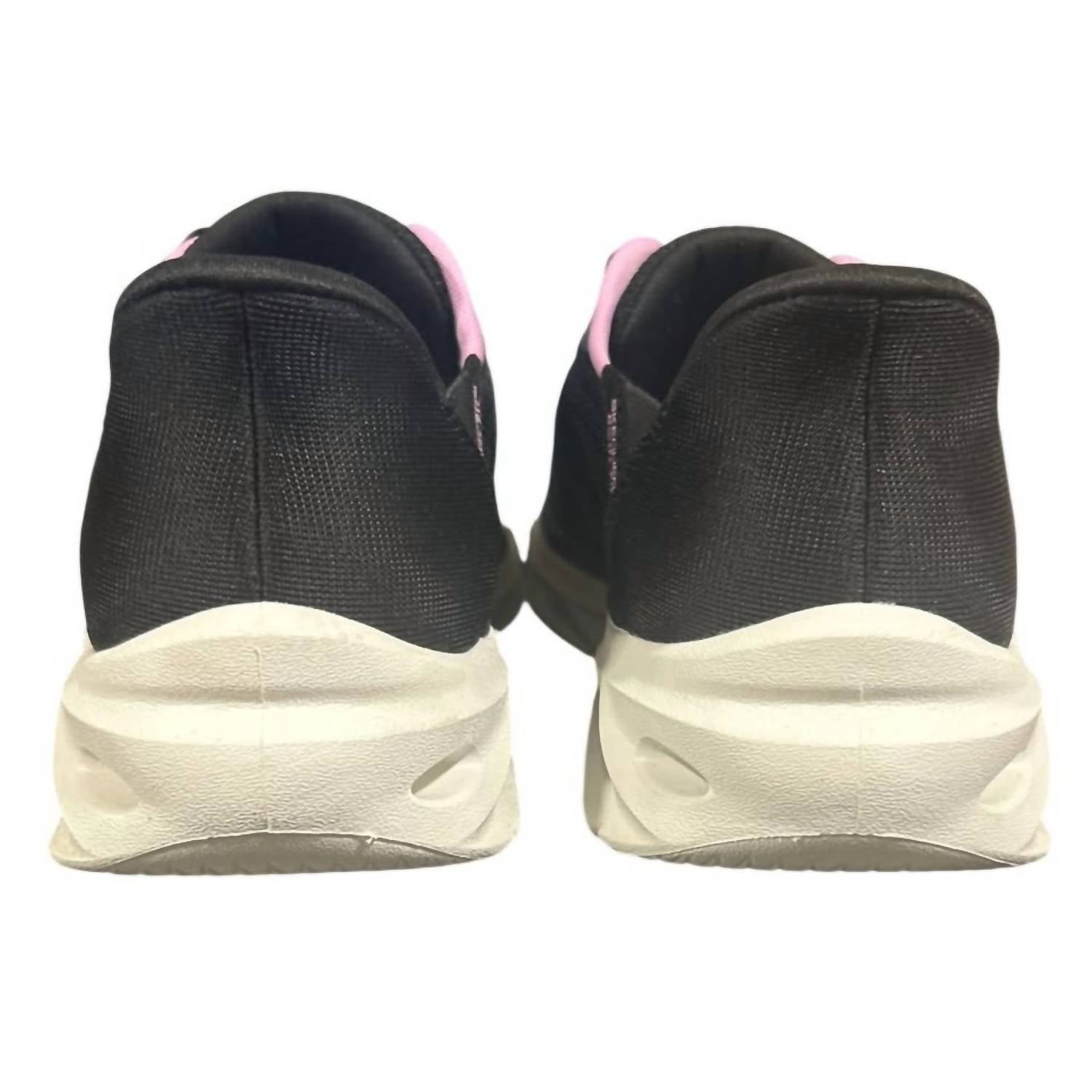 Skechers Women's Mesh Hands Free Swift Fit Shoes in black and pink - women's shoe - view 4