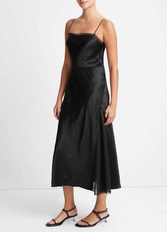 Vince - Sheer Panelled Slip Dress