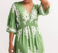 Papillon - SMOCKED WAIST DRESS WITH POCKETS