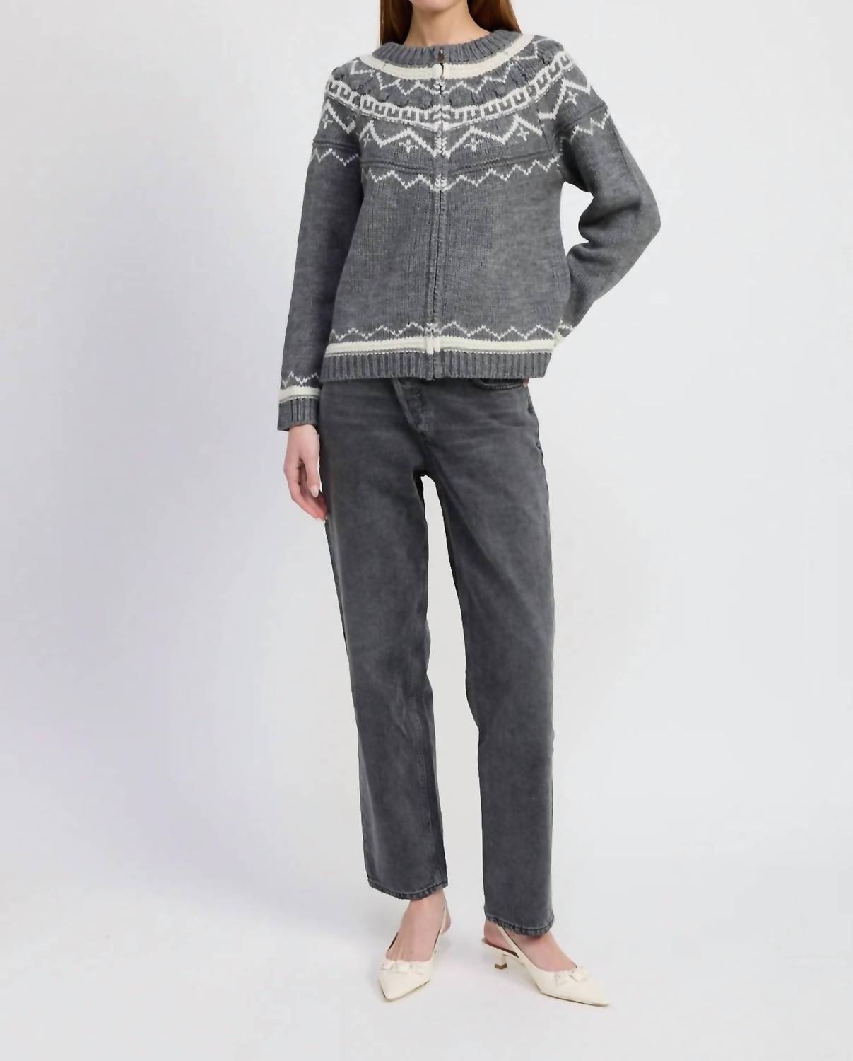 En Saison - Esther Patterned Knit Jacket