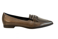 Regarde Le Ciel Women's Kenny Pointed Toe Loafer in bronze - women's flats