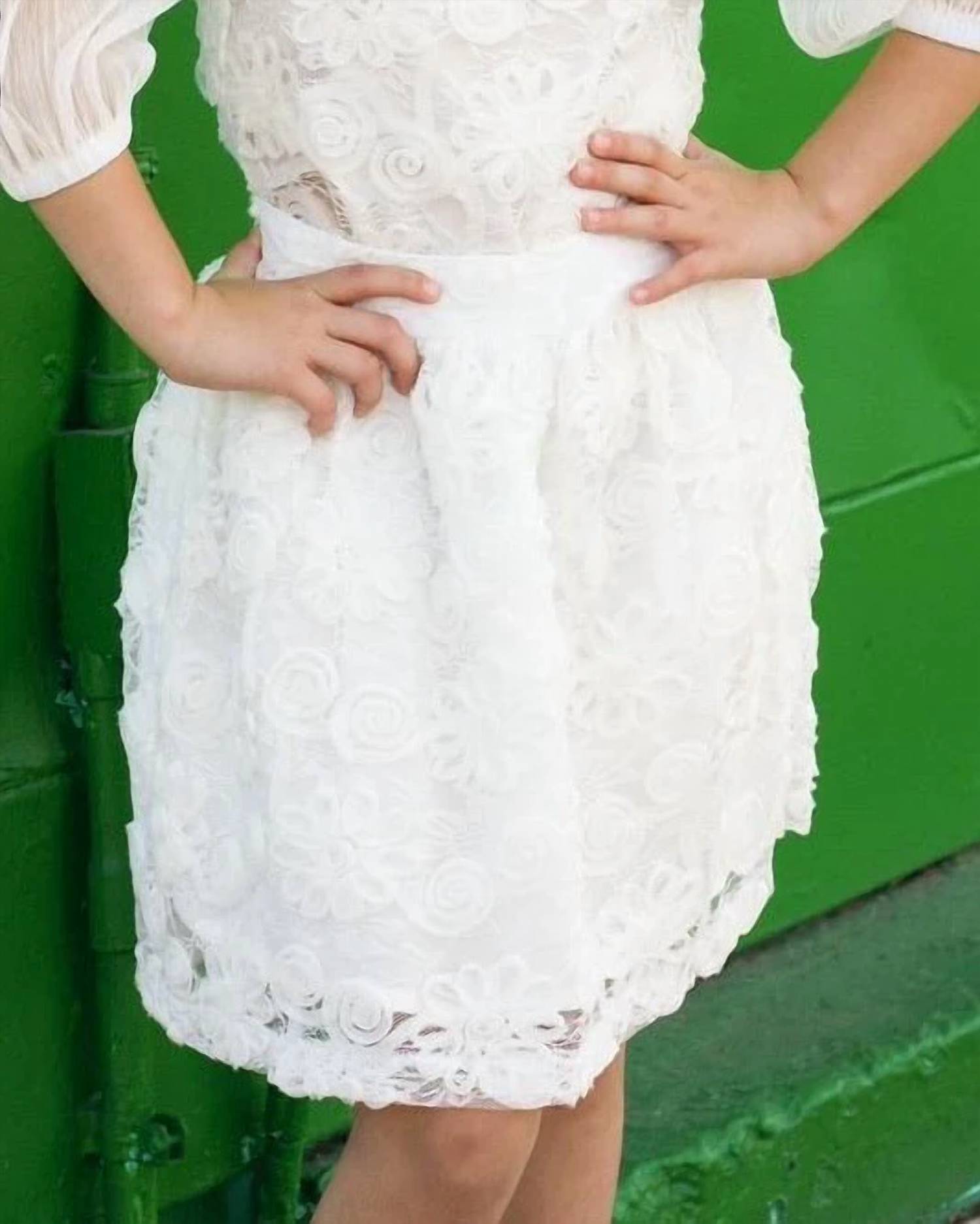 Mademoiselle Charlotte - Kid's Sheer Flower Skirt