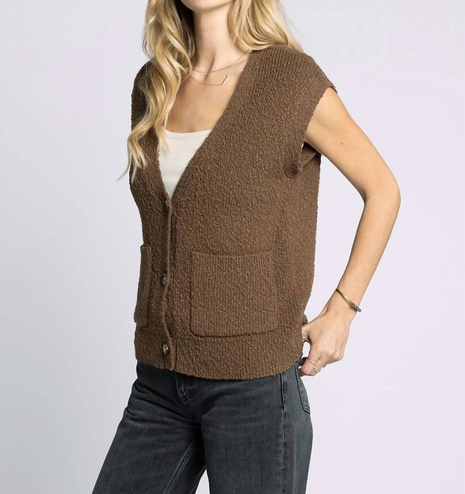 Thread & Supply - Emma Sleeveless Cardigan