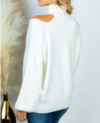 White Birch - Slice of Heaven Cutout Sweater