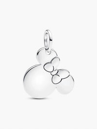 Pandora Disney Minnie Mouse Engravable Dangle Charm in silver - women's jewelry