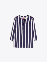Vilagallo - Striped V Neck Shirt