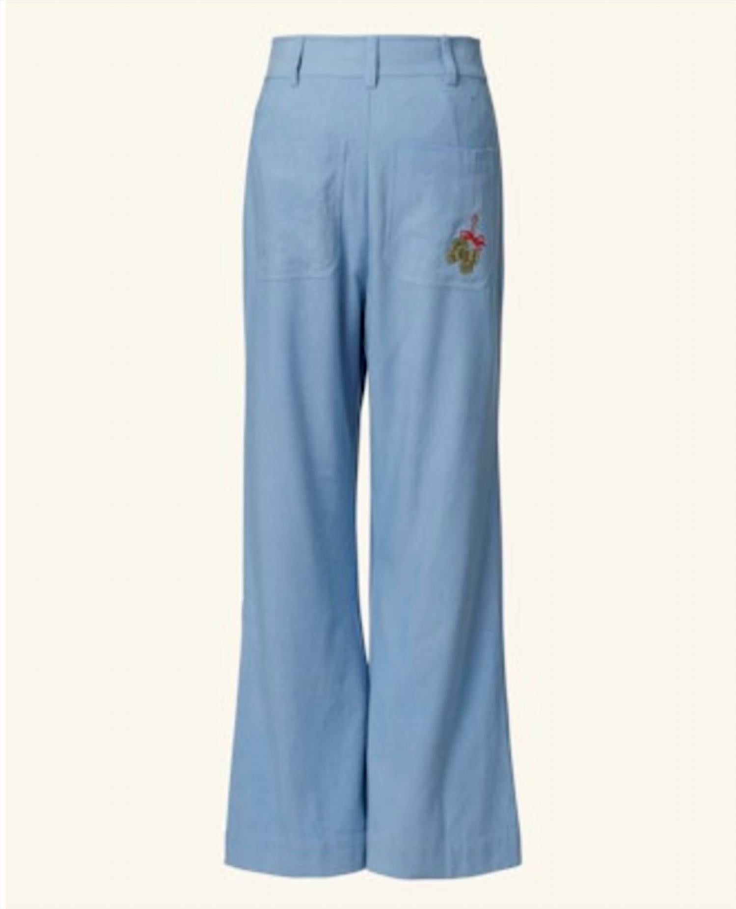 ALIX OF BOHEMIA Paige Swallow Pants in bluejay - women's pants - alternate view