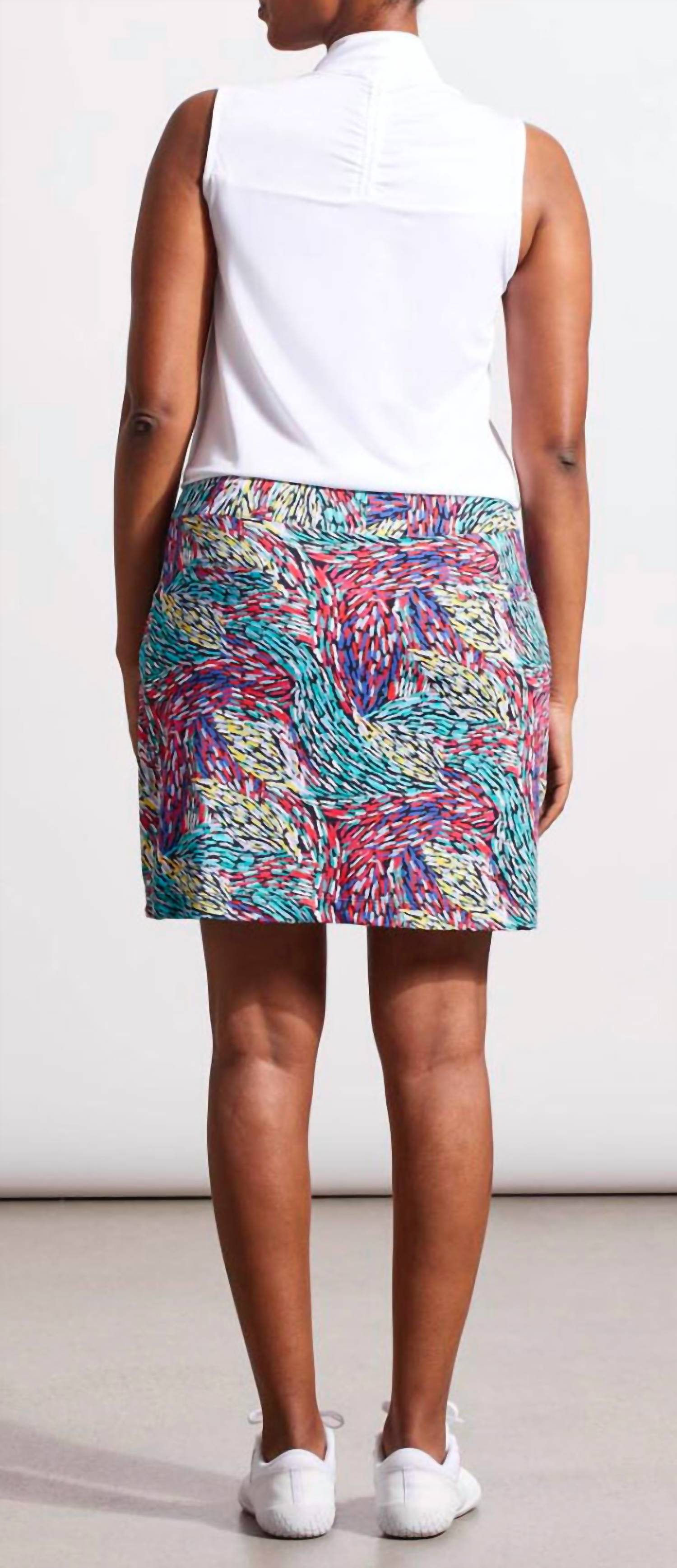 Tribal - Sleeveless Zip Mock Top