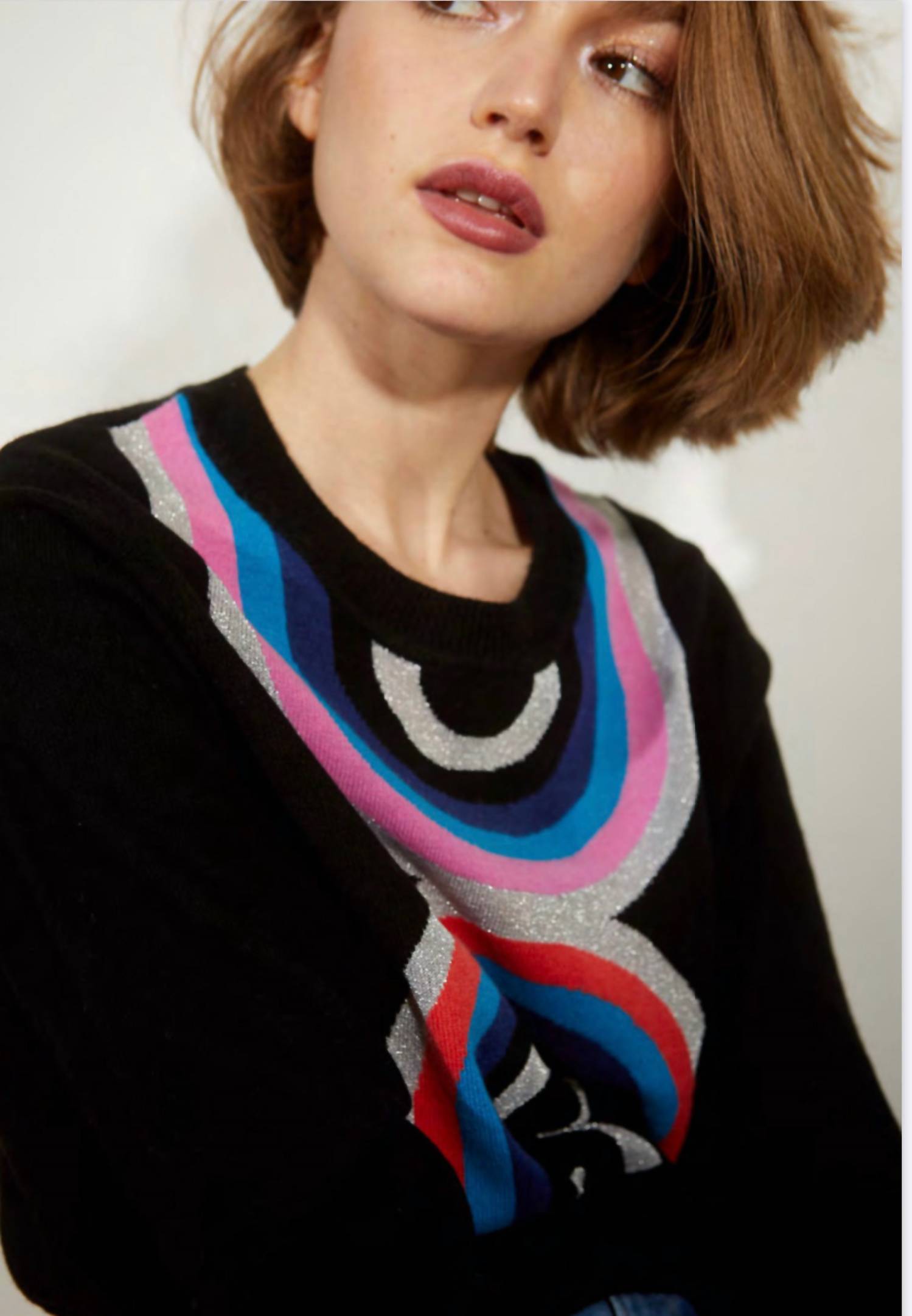 Replica Los Angeles - Stella Stripe Cropped Sweatshirt