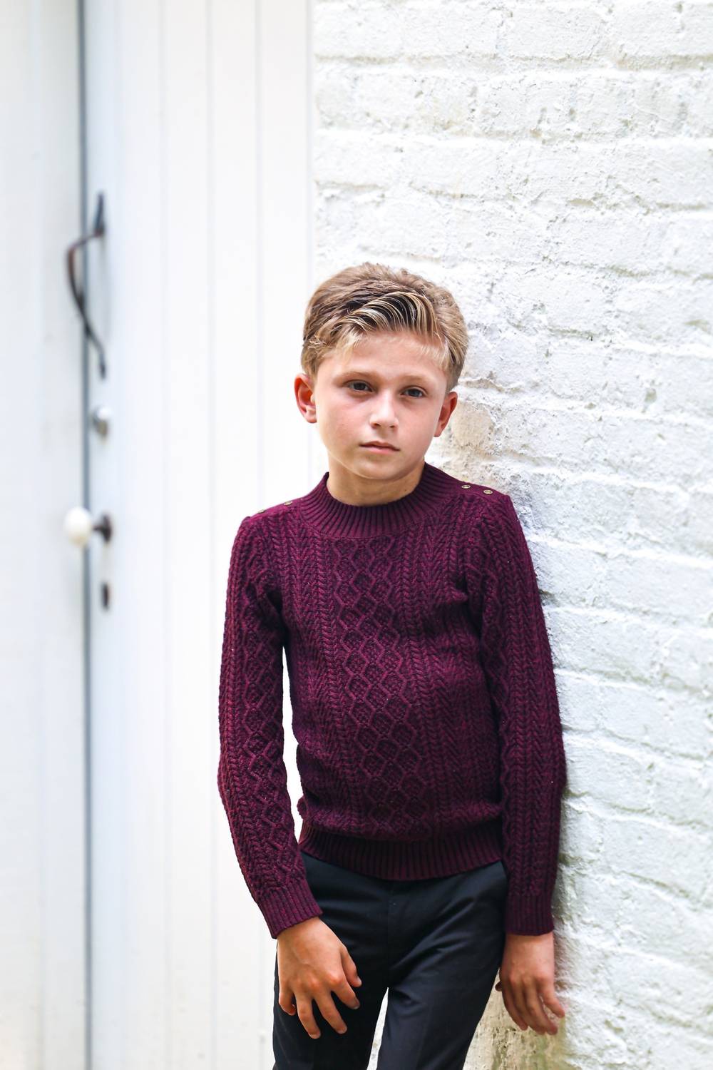 Maniere - Marled Multi Knit Crewneck Sweater