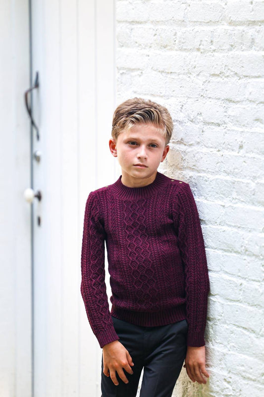 Maniere - Marled Multi Knit Crewneck Sweater